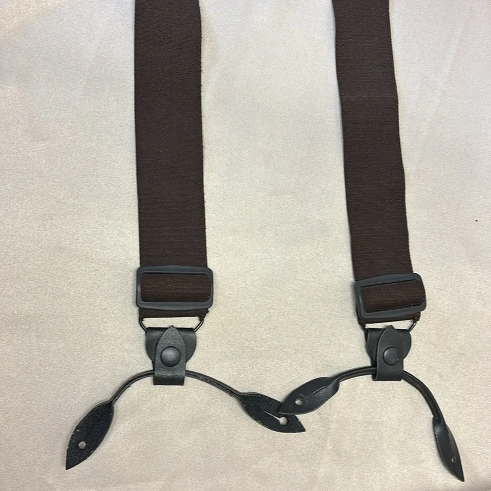 Levis 560 Relaxed Fit Suspender Zip Front Jeans sz 36x30 w/Suspenders - Picture 16 of 17